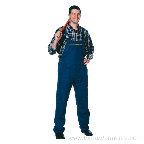 Darkblue 65% polyester 35% cotton Bib Pants